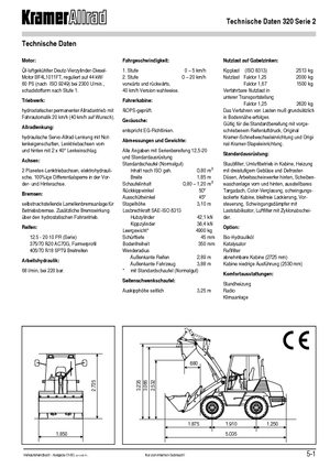 Колісні навантажувачі Kramer 320 Serie 2