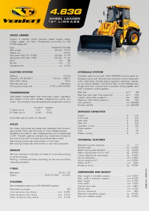 Колісні навантажувачі Venieri 4.63 G