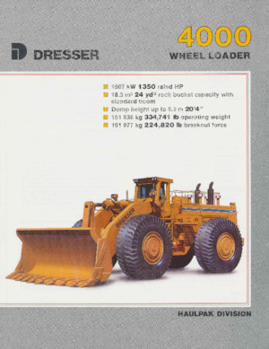 Колісні навантажувачі Dresser 4000