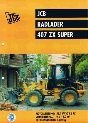 Колісні навантажувачі JCB 407 ZX Super