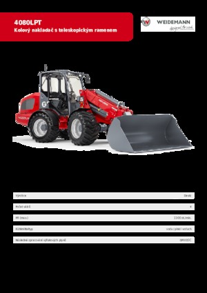 Колісні навантажувачі Weidemann 4080 LP T 