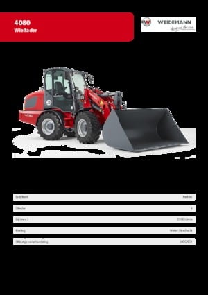 Колісні навантажувачі Weidemann 4080