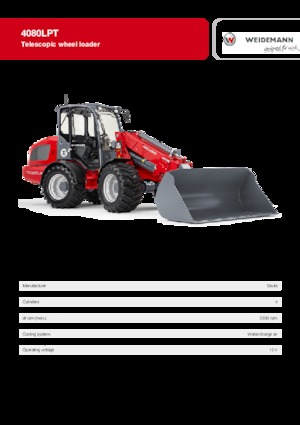 Колісні навантажувачі Weidemann 4080 LP T 