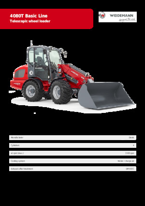 Колісні навантажувачі Weidemann 4080 T Basic Line 