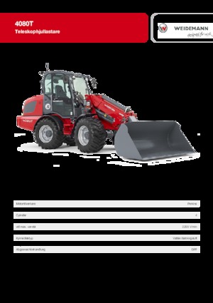 Колісні навантажувачі Weidemann 4080 T