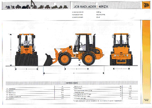 Колісні навантажувачі JCB 409 ZX