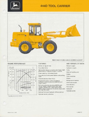 Колісні навантажувачі John Deere Construction 444 D TC