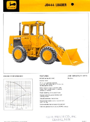 Колісні навантажувачі John Deere Construction 444