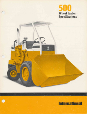 Колісні навантажувачі International Harvester 500