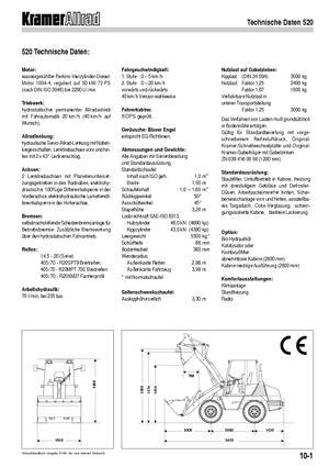 Колісні навантажувачі Kramer 520