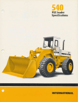 Колісні навантажувачі International Harvester 540