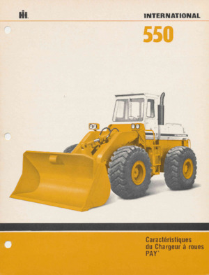Колісні навантажувачі International Harvester 550