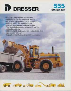 Колісні навантажувачі International Harvester 555