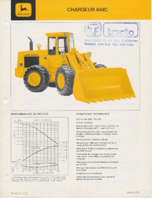 Колісні навантажувачі John Deere Construction 644 C