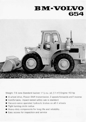 Колісні навантажувачі Volvo 654