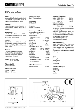 Колісні навантажувачі Kramer 720