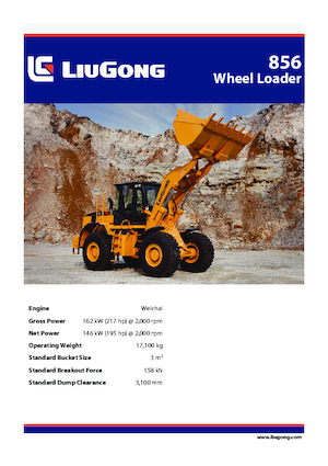 Колісні навантажувачі Liugong 856 