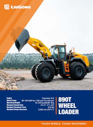 Колісні навантажувачі Liugong 890T