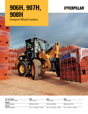 Колісні навантажувачі Caterpillar 907H