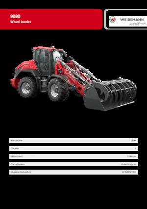 Колісні навантажувачі Weidemann 9080