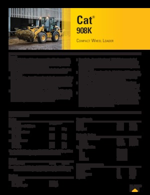Колісні навантажувачі Caterpillar 908K