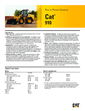 Колісні навантажувачі Caterpillar 910