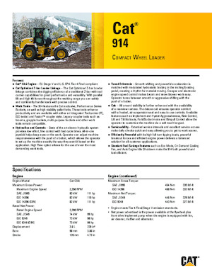 Колісні навантажувачі Caterpillar 914