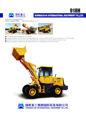 Колісні навантажувачі Sinomach 918H