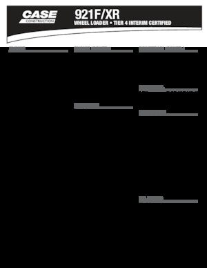 Колісні навантажувачі Case 921 F/XR