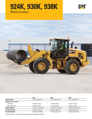 Колісні навантажувачі Caterpillar 924K