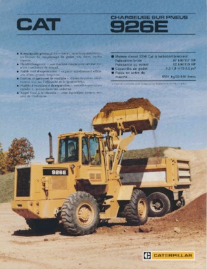 Колісні навантажувачі Caterpillar 926E