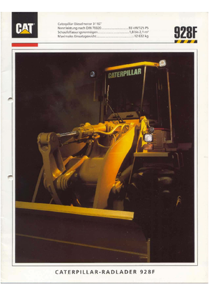 Колісні навантажувачі Caterpillar 928 F