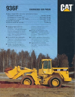Колісні навантажувачі Caterpillar 936 F