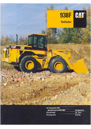 Колісні навантажувачі Caterpillar 938 F
