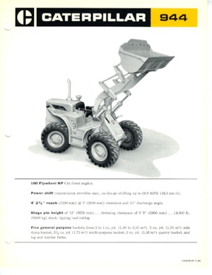 Колісні навантажувачі Caterpillar 944