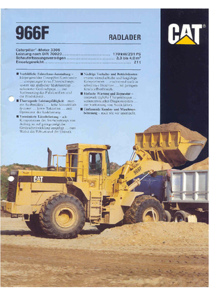Колісні навантажувачі Caterpillar 966 F