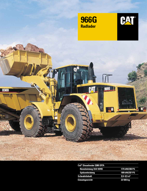 Колісні навантажувачі Caterpillar 966 G StVZO