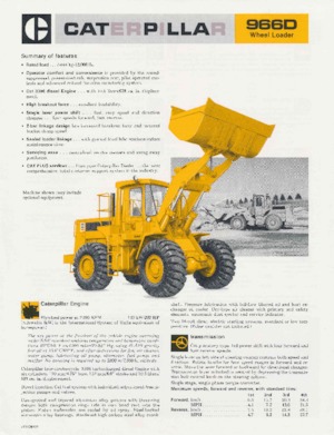 Колісні навантажувачі Caterpillar 966D