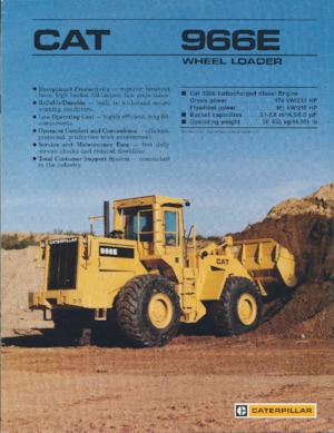 Колісні навантажувачі Caterpillar 966E