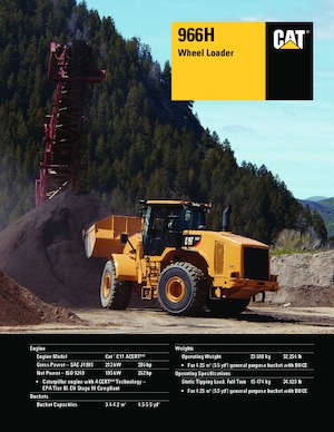 Колісні навантажувачі Caterpillar 966H