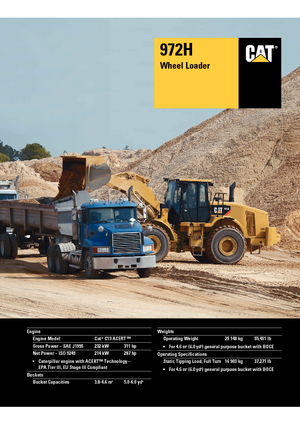 Колісні навантажувачі Caterpillar 972H