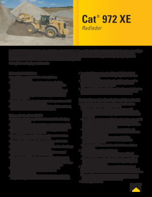 Колісні навантажувачі Caterpillar 972XE