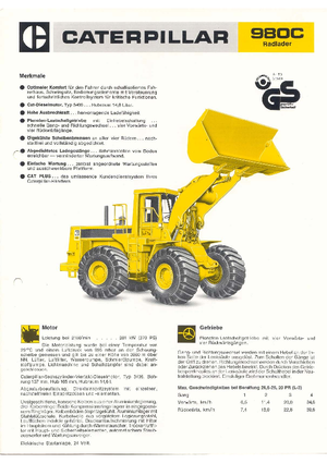 Колісні навантажувачі Caterpillar 980 C