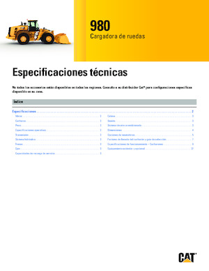 Колісні навантажувачі Caterpillar 980