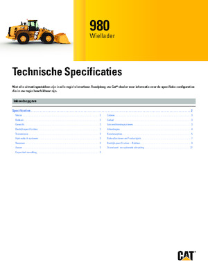 Колісні навантажувачі Caterpillar 980