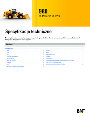 Колісні навантажувачі Caterpillar 980