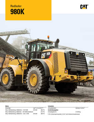 Колісні навантажувачі Caterpillar 980K