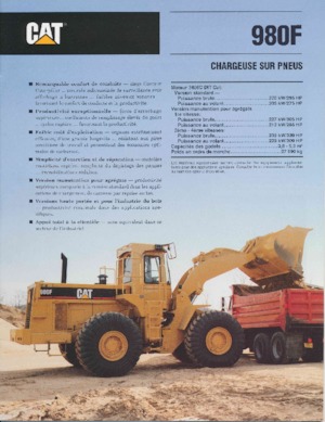 Колісні навантажувачі Caterpillar 980F