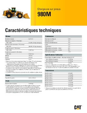 Колісні навантажувачі Caterpillar 980M