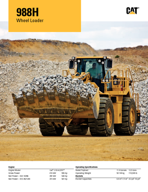 Колісні навантажувачі Caterpillar 988H
